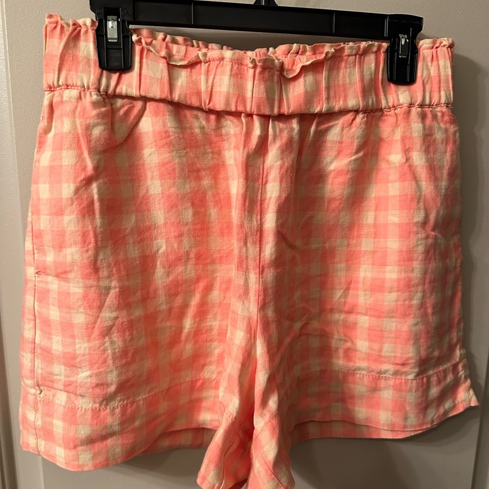 Lou and grey linen gingham shorts